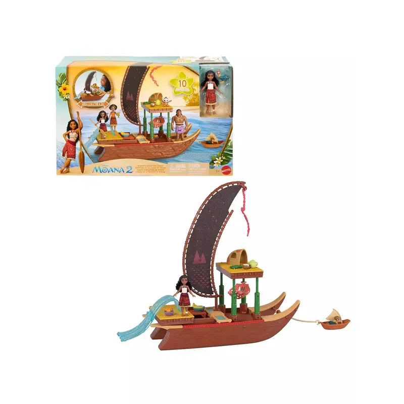 Disney Moana 2 Moanas Adventure Canoe Playset