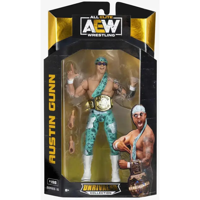 AEW Unrivaled Austin Gunn #158 Series 16 Figure