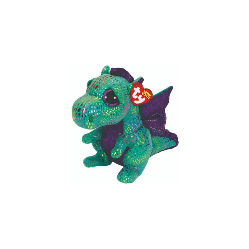 TY Cinder Green Dragon Boo Medium