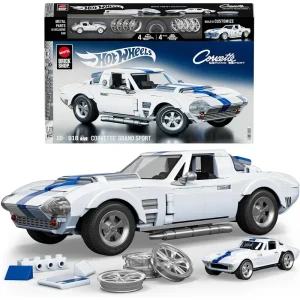Hot Wheels Brick Shop Corvette Grand Sport 918 Piece Building Set