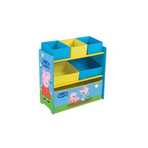 Peppa Pig Shelf Unit with 6 Bins