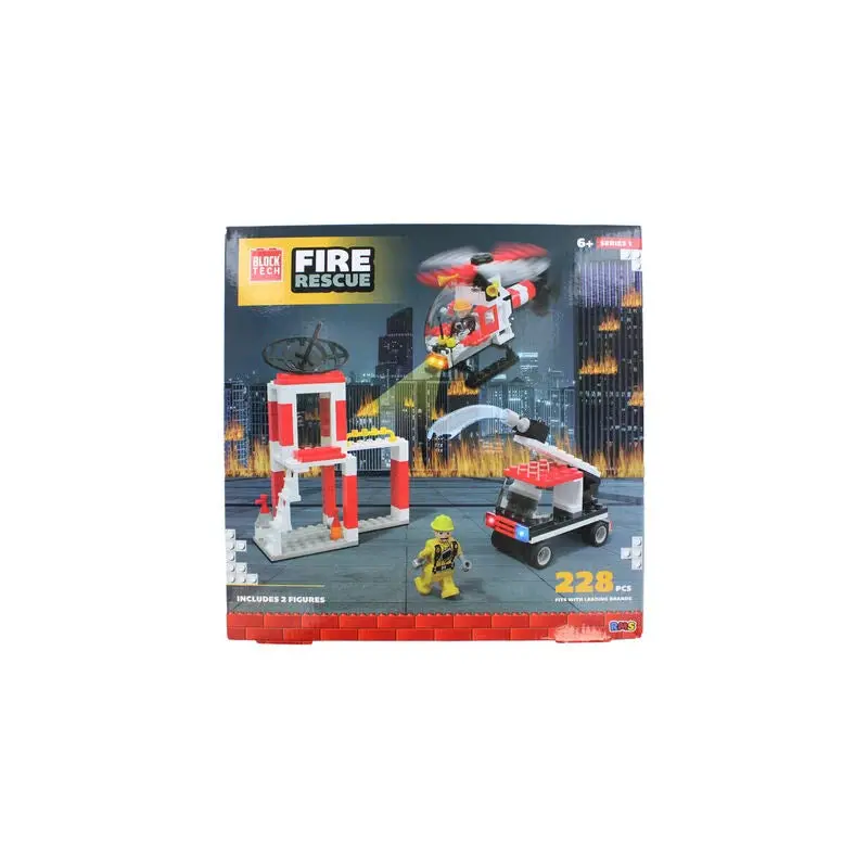 Block Tech Fire Sration 228 Piece Construction Set