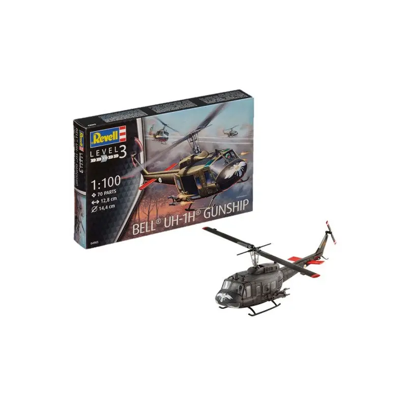 Bell UH-1H Gunship 1:100 Scale Kit