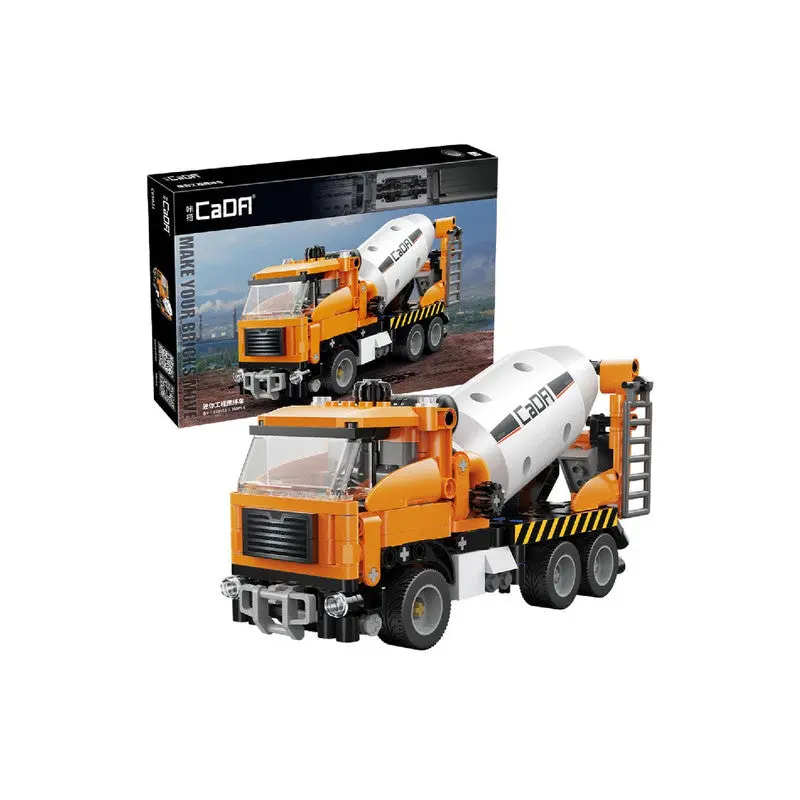 Cada Mini Engineering Mixer Truck Construction Set