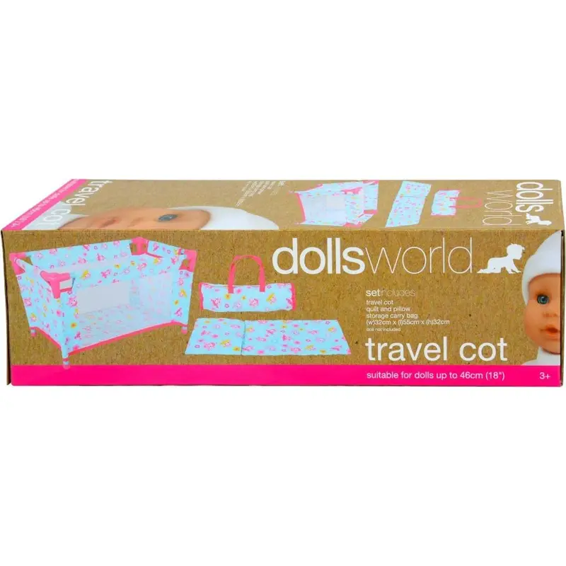Dolls World Delux Travel Cot