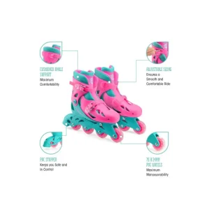 Xootz Quad Inline Pink 9-12 (27-31)