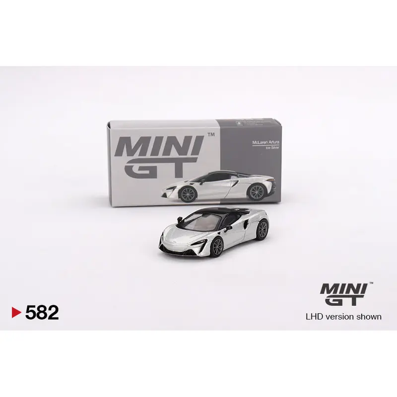Mini GT McLaren Artura Ice Silver 1:64 Die Cast