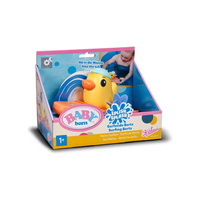 BABY born Splish Splash Bath Toy  Surfing Berta