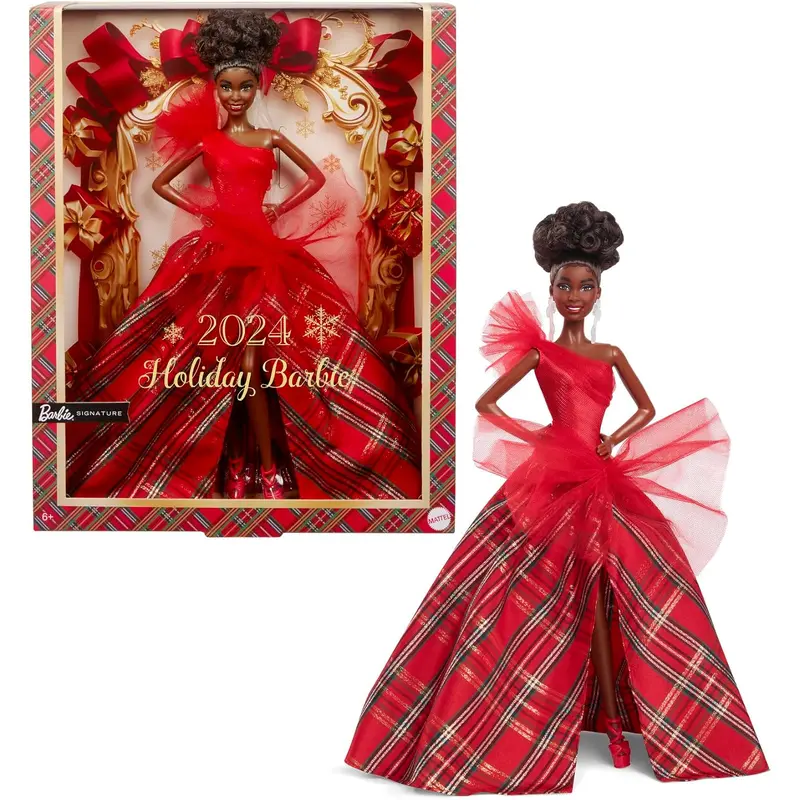 Barbie Signature Holiday Doll 2024 (Brown Hair)