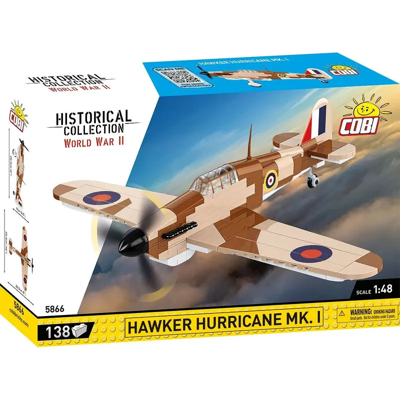 Cobi 5866 Hawker Hurricane Mk 1 1:48 Scale Set