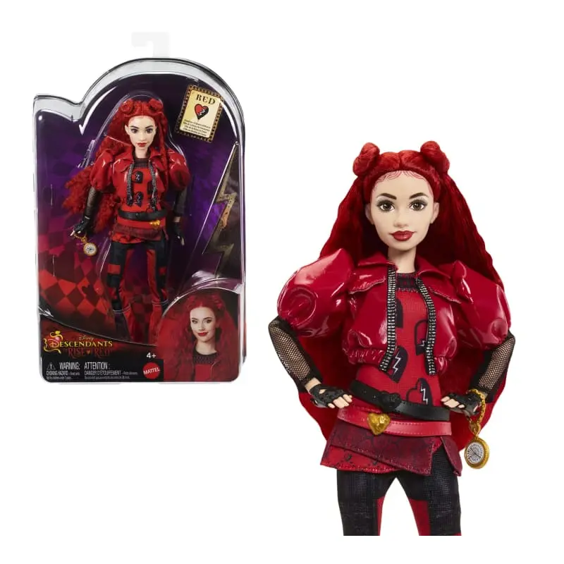 Disney Descendants 4: The Rise Of Red Fashion Doll & Accessory, Red, Daughter Of Queen Of Hearts