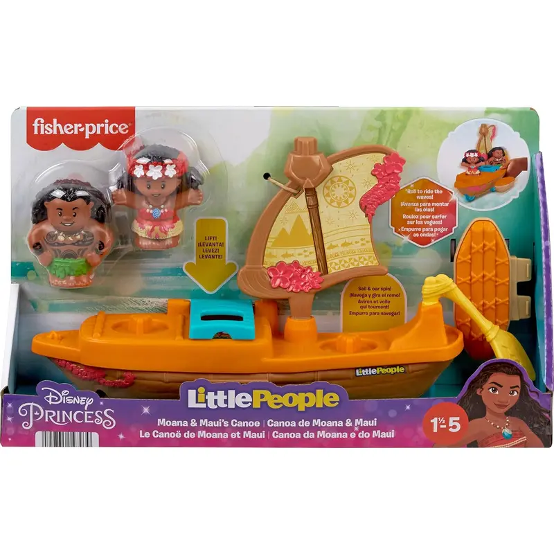 Disney Little People Moana & Mauis Canoe