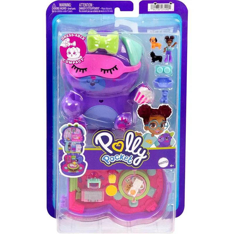 Polly Pocket Sleepover Puppy Compact Playset