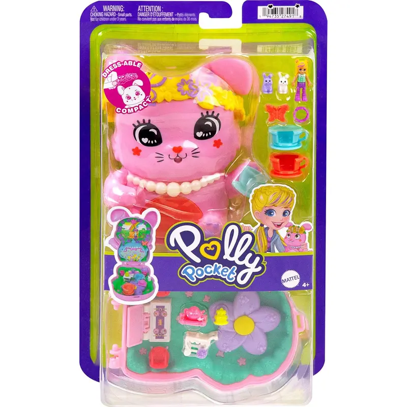 Polly Pocket Tea Party Bunny Compact Playset