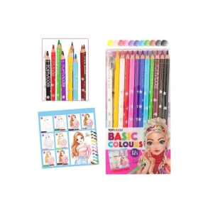 TOPModel Basic Colouring Pencil 12 Colour Set