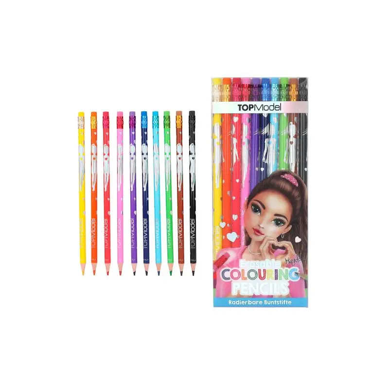 TOPModel Erasable Colouring Pencil Set