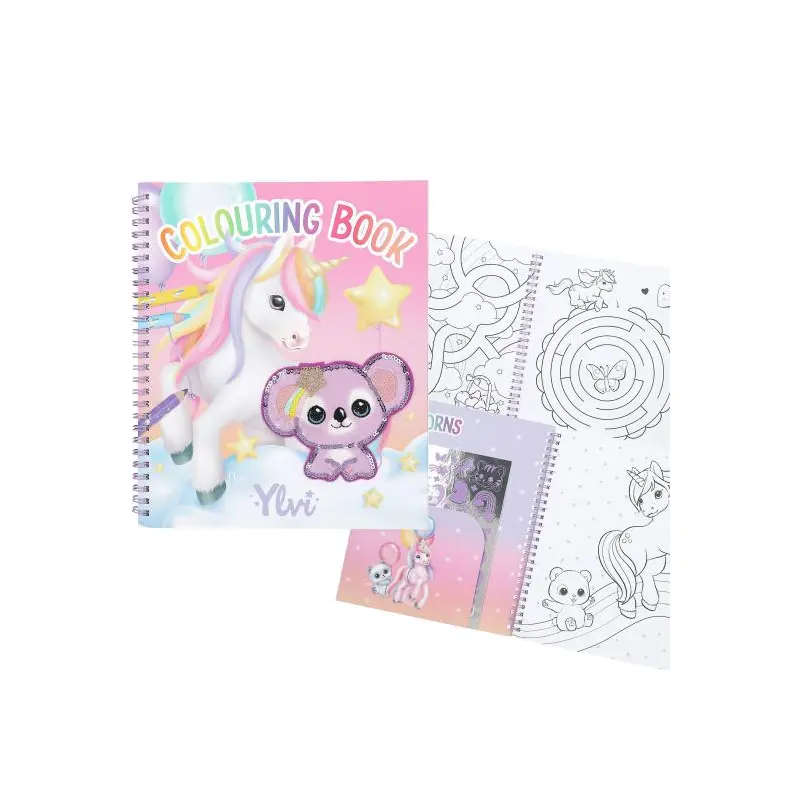 Ylvi Colouring Book With Unicorn