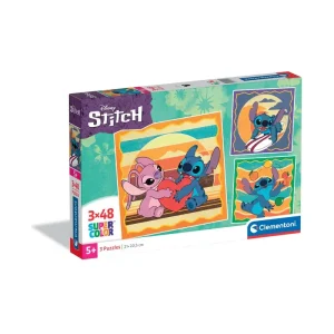 Clementoni Disney Stitch 3 x 48 Piece Puzzle