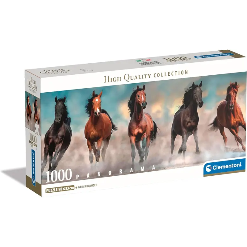 Clementoni Horses Panorama 1000 Piece Jigsaw