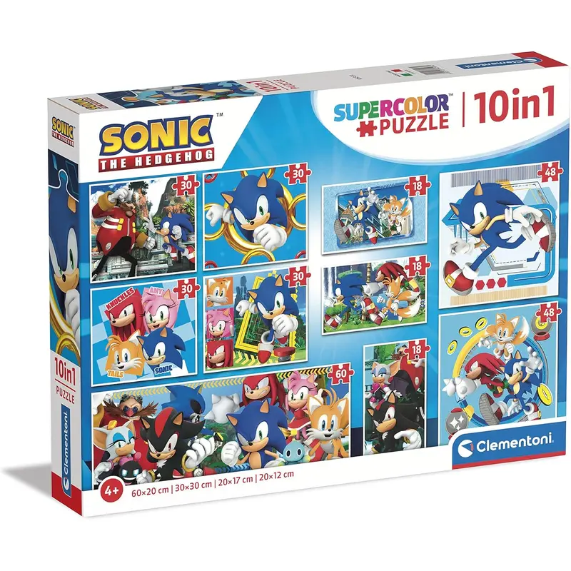 Clementoni Sonic the Hedgehog 10in1 Jigsaw Puzzle