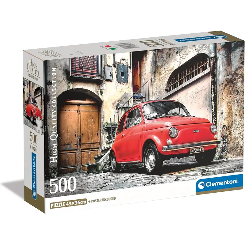 Clemintomi Fiat 500 High Quality 500 Piece Jigsaw