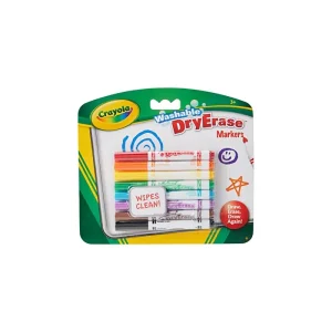 Crayola Washable Dry-Erase Markers Assorted Colors