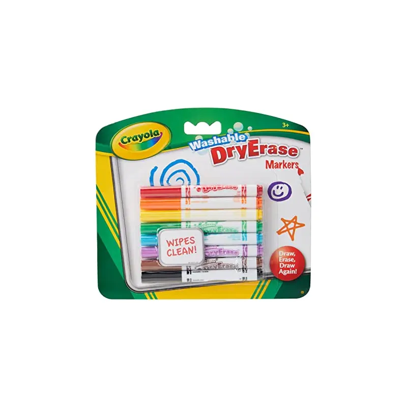 Crayola Washable Dry-Erase Markers Assorted Colors