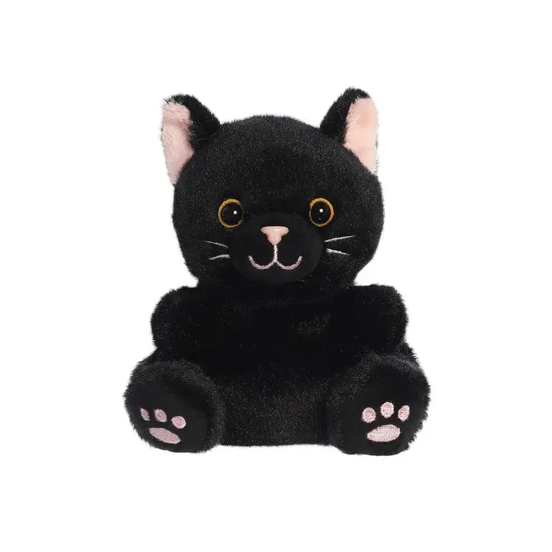 Palm Pals Twilight Black Cat 12cm Soft Toy