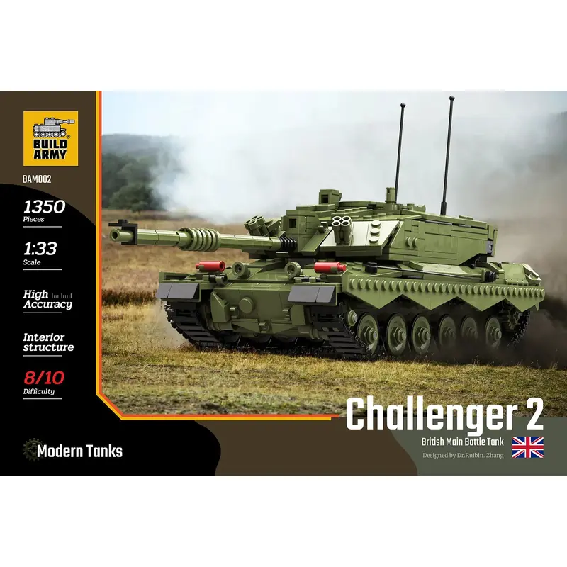 Build Army Challenger 2 Tank 1350 pieces