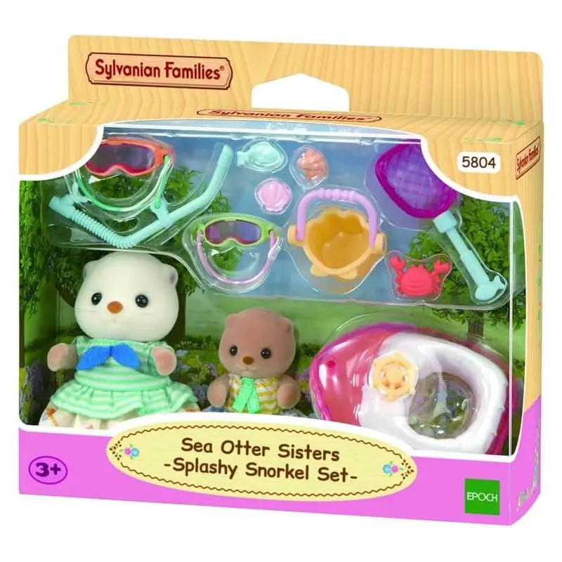 Sylvanian Sea Otter Sisters-Splashy Snorkel Set