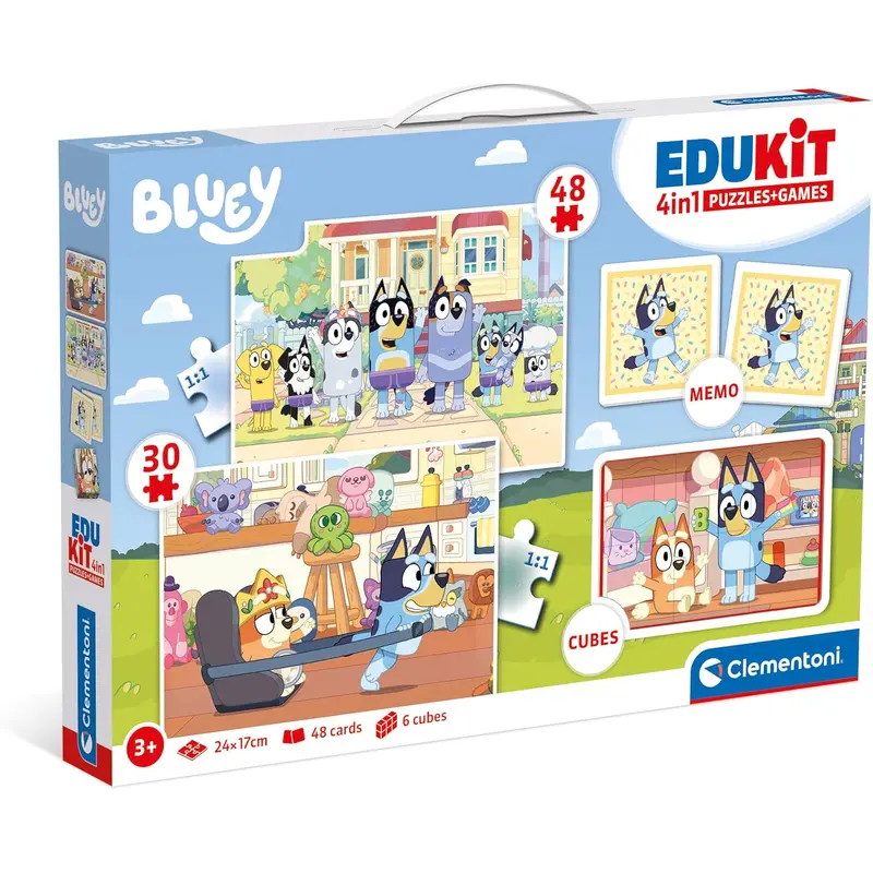 Clementoni Edukit 4in1 Bluey and Friends Jigsaw