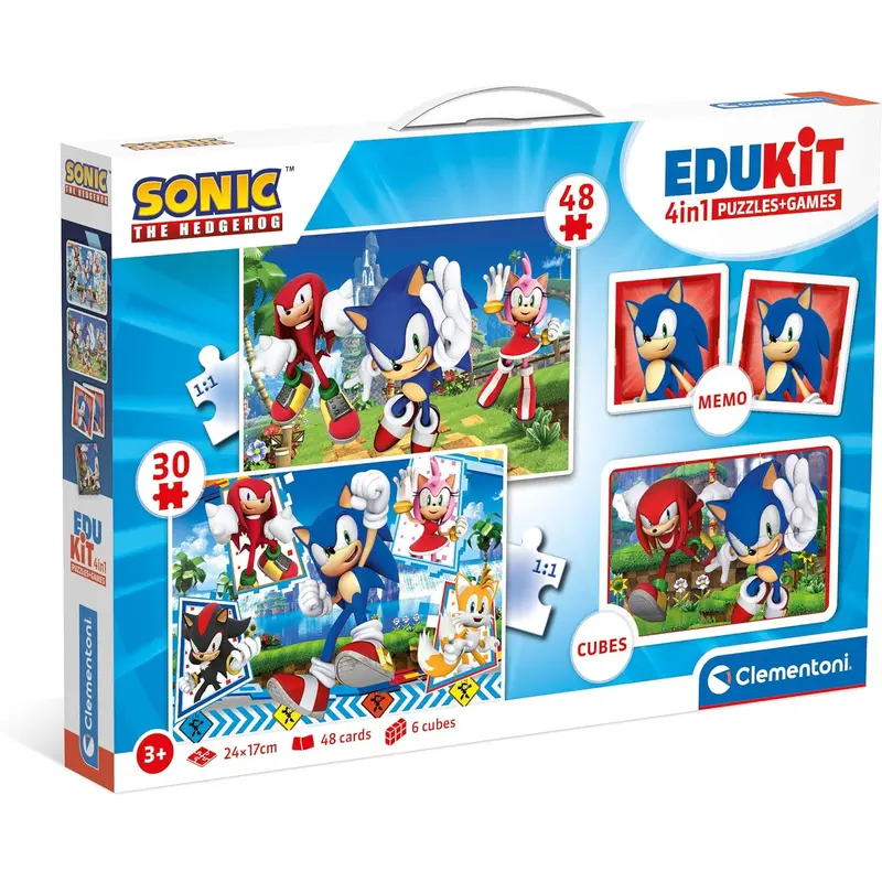 Clementoni Edukit 4in1 Sonic the Hedgehog Jigsaw