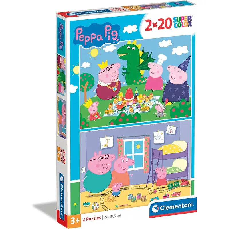 Clementoni Peppa Pig 2x20 Piece Jigsaw Puzzle