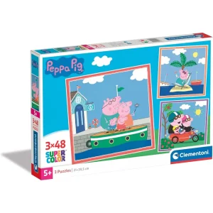 Clementoni Peppa Pig 3x48 Piece Jigsaw