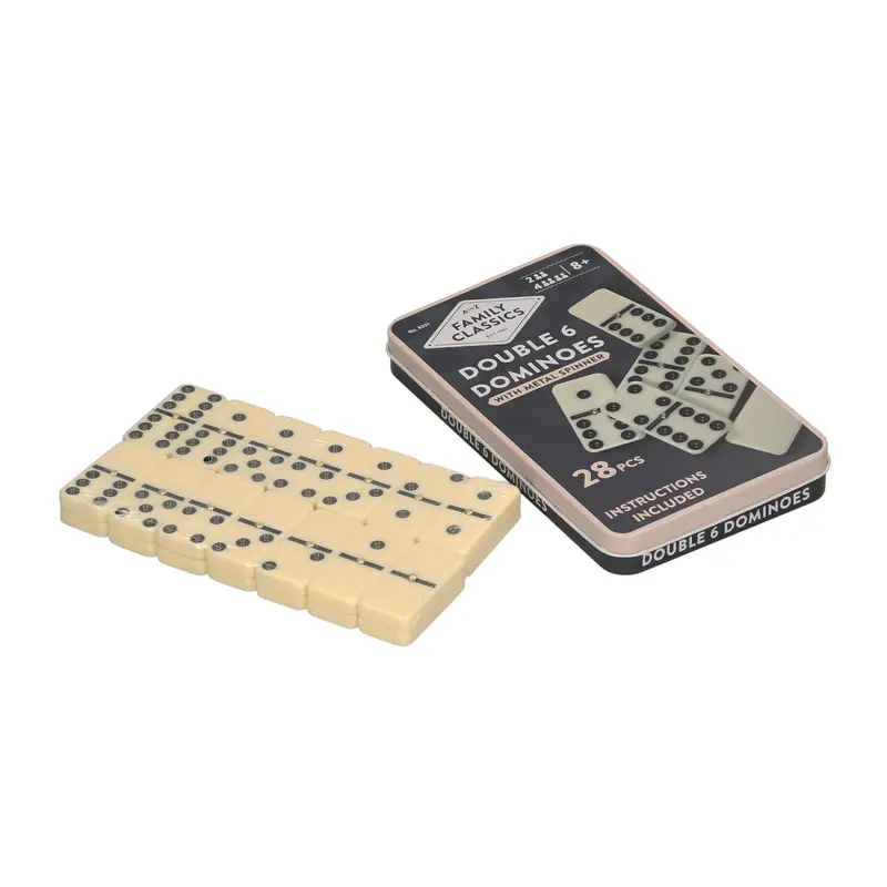 Dominoes Double 6 in Tin