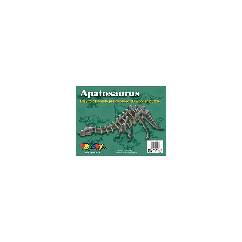 Easy to Assemble Apatosaurus 3D Wooden Puzzle