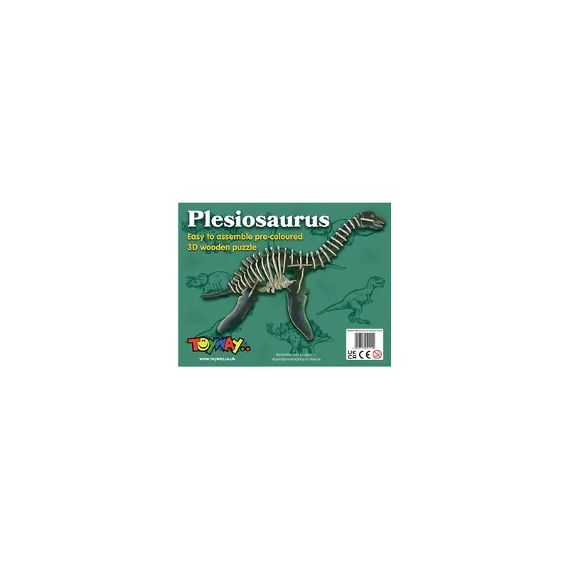 Easy to Assemble Plesiosaurus 3D Wooden Puzzle