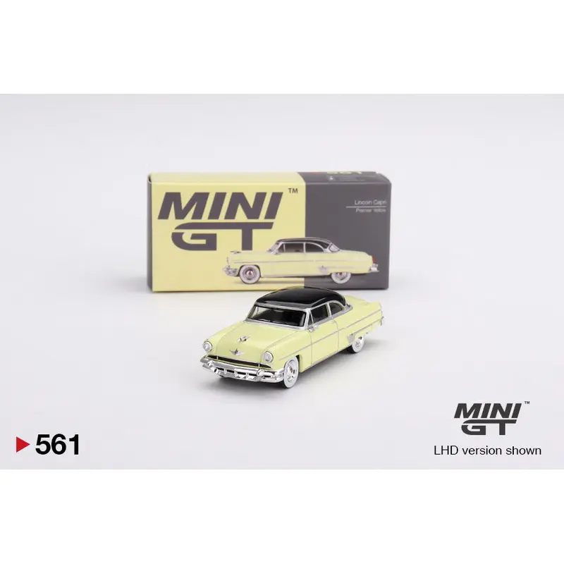 Mini GT 1/64 Lincoln Capri 1954 Premier Yellow LHD