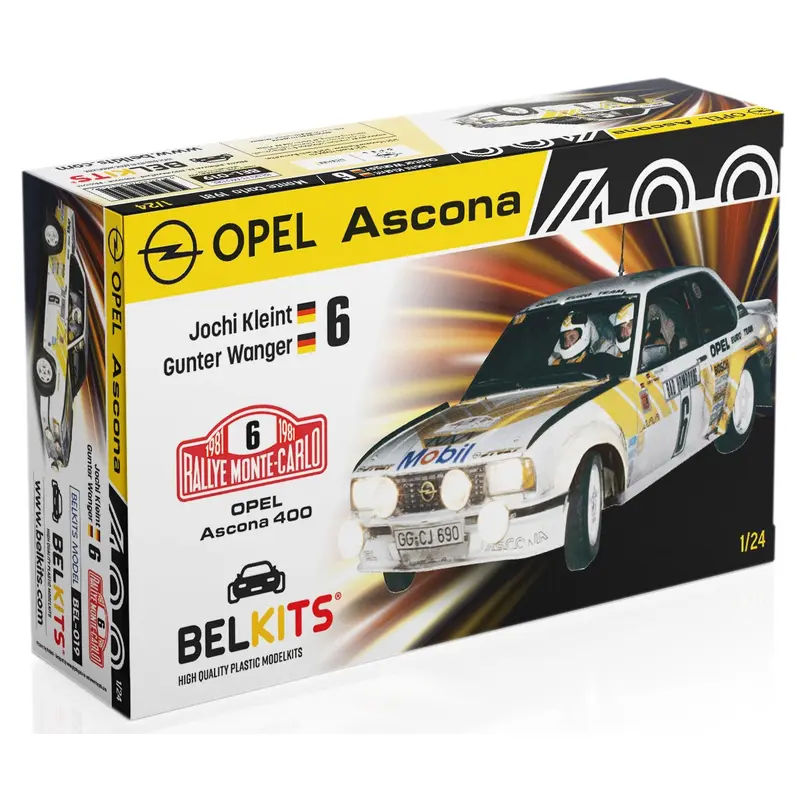 Belkits Opel Ascona 400 MC 1981 Kleint/Wagner 1:24 Scale Model Kit