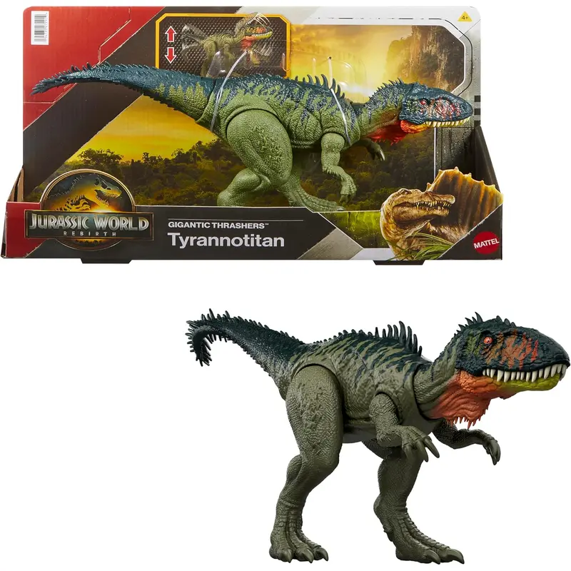 Jurassic World Rebirth - Gigantic Thrashers Tyrannotitan Dinosaur Action Figure