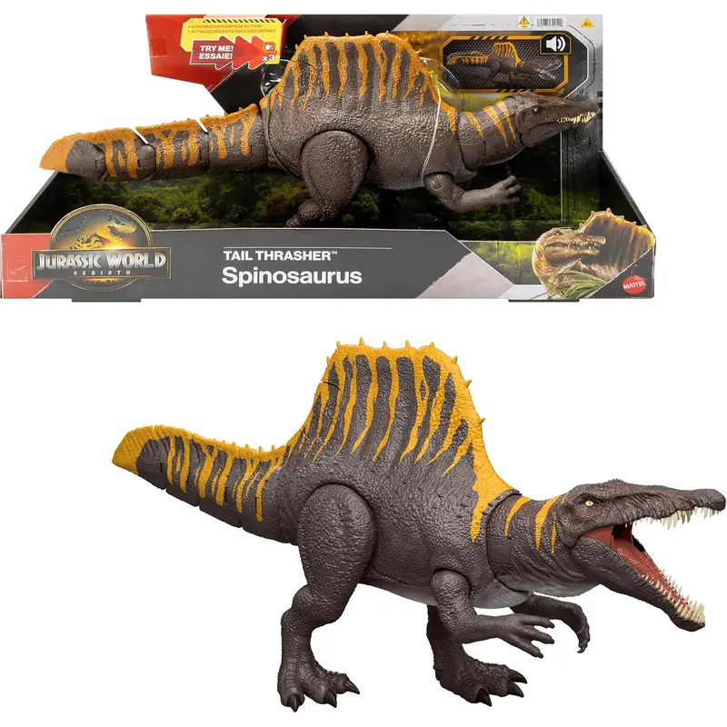 Jurassic World Rebirth - Tail Thrasher Spinosaurus Dinosaur Action Figure