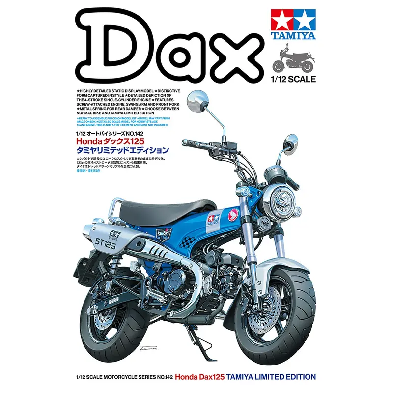 Tamiya Honda Dax125 1:12 Scale Model Kit