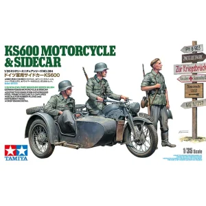 Tamiya KS600 Motorbike & sidecar 1:35 Scale Kit