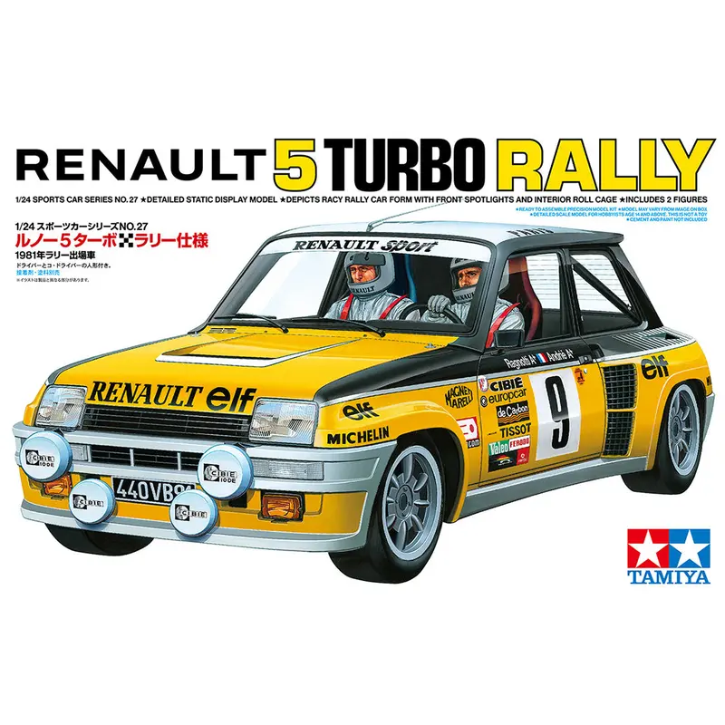 Tamiya Renault 5 Turbo Rally 1:24 Scale Kit