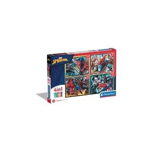 Clementoni Spiderman 4 in 1 Jigsaw Puzzle