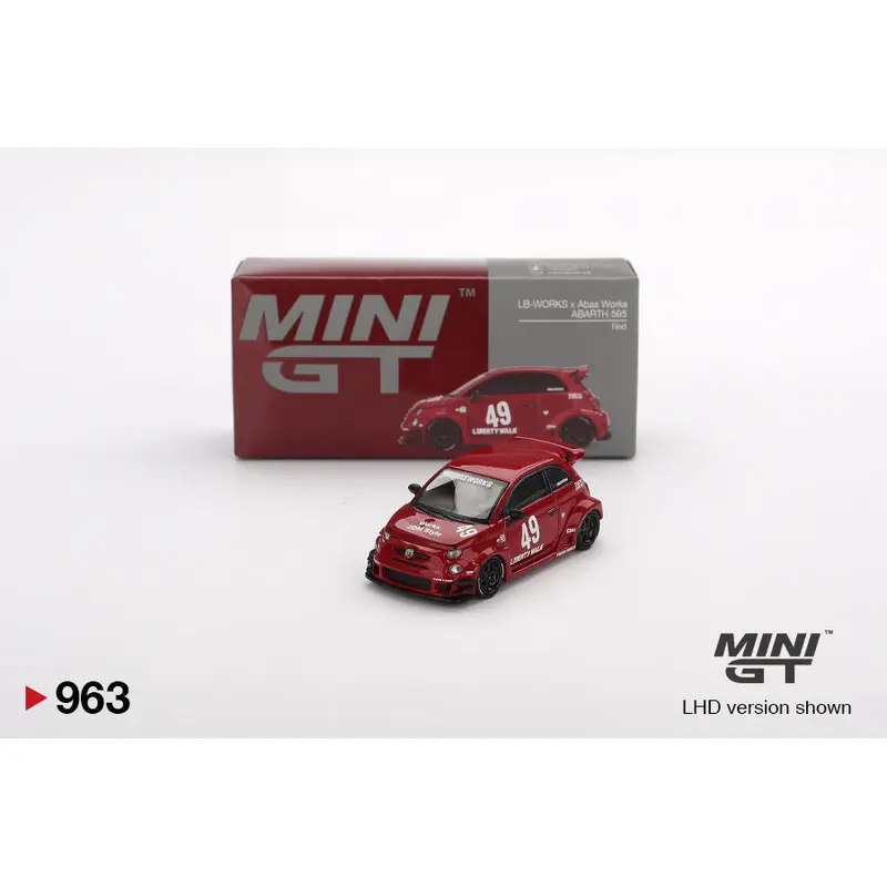 Mini GT Abarth 595 LB-Works X Abas 1:64 Die Cast
