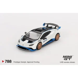 Mini GT Lamborghini Huracan STO Bianco Asopo 1:64 Die Cast