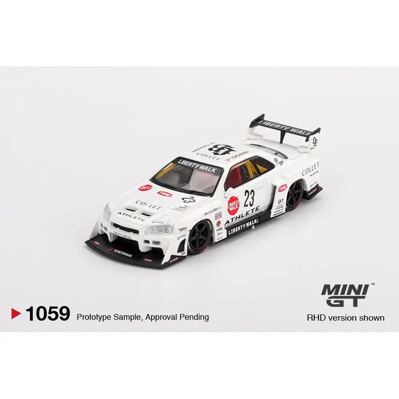 Mini GT Nissan LB-ER34 Super Silhouette 1:64 Die Cast