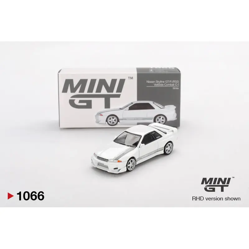 Mini GT Nissan Skyline GT-R (R32) Veilside Combat C-I (White) 1:64 Die Cast