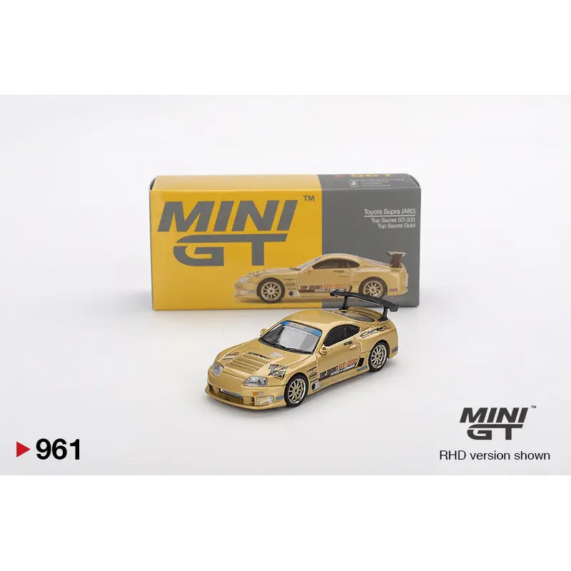 Mini GT Toyota Supra Top Secret Gold 1:64 Die Cast